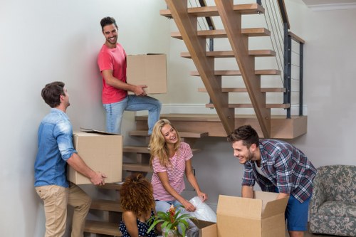 Careful loading of boxes and furniture for a Waterloo move