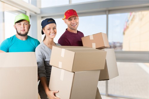 Moving van and removal team working in the Waterloo area with local access considerations