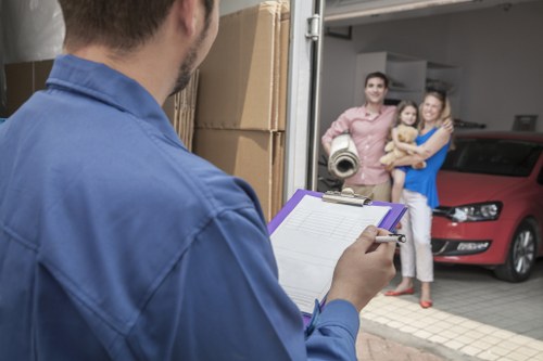 Removal team reviewing an issue during a service check