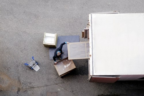 Removals team planning a house move in Waterloo with boxes and furniture