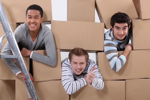 Local movers transporting household furniture and boxes in Waterloo
