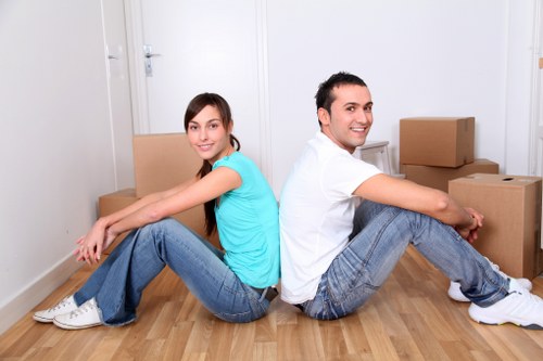 Commercial office removal support in Waterloo with desks and equipment