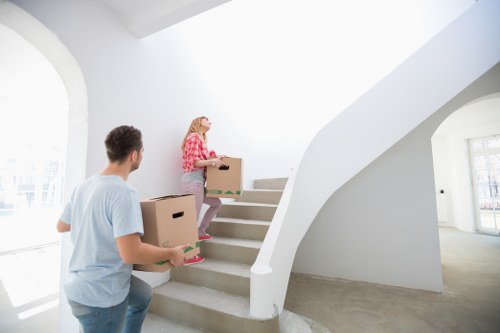Waterloo van transport for furniture collection and delivery in a busy urban area