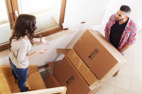 Flat and family home moving service in Waterloo handling furniture and boxes