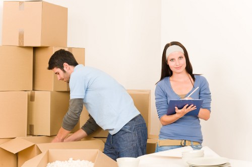 Packing and preparation for a Waterloo removal van move