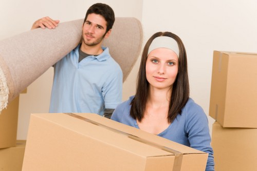 Student move-out boxes and furniture prepared for collection in Waterloo